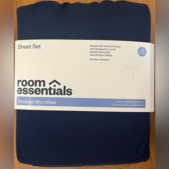 NWT 3 piece sheet set room essentials 3 colors listing for one set twin - Picture 11 of 16